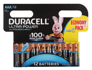 Батарейка Duracell LR03-12BL MX2400 AAA (12шт) Ultra Power