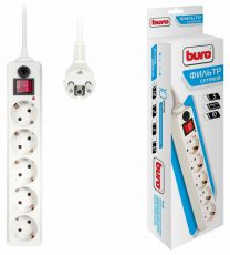 Сетевой фильтр Buro 500SH-1.8-W белый