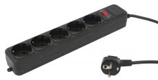 Сетевой фильтр PC PET AP01006-5-BK 5м (5 розеток) черный